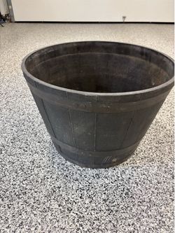 Whiskey Barrel composite planter