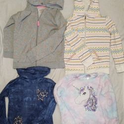 Girls 7/8 Lot Cold Weather Lot - Hoodies, Cardigans, and Sweaters