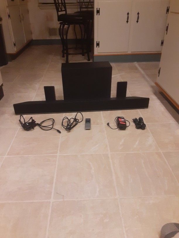 Vizio Full Speaker Stereo System + All Cables And Remote