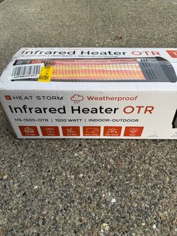 Heat Storm Infrared Heater Indoor or Outdoor 1500 watts Brand New Sealed