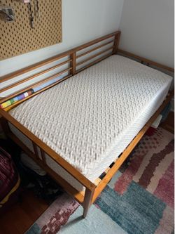 Bed (day bed) frame with mattress