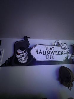 Spirit Halloween poster standee