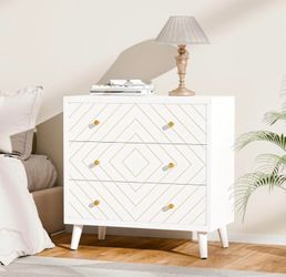 31.5" Wide Nightstand, Tall Fluted Night Stand for Bedroom, Wood Large End Table Bedside Table