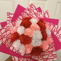 Red, White, Pink Bouquet