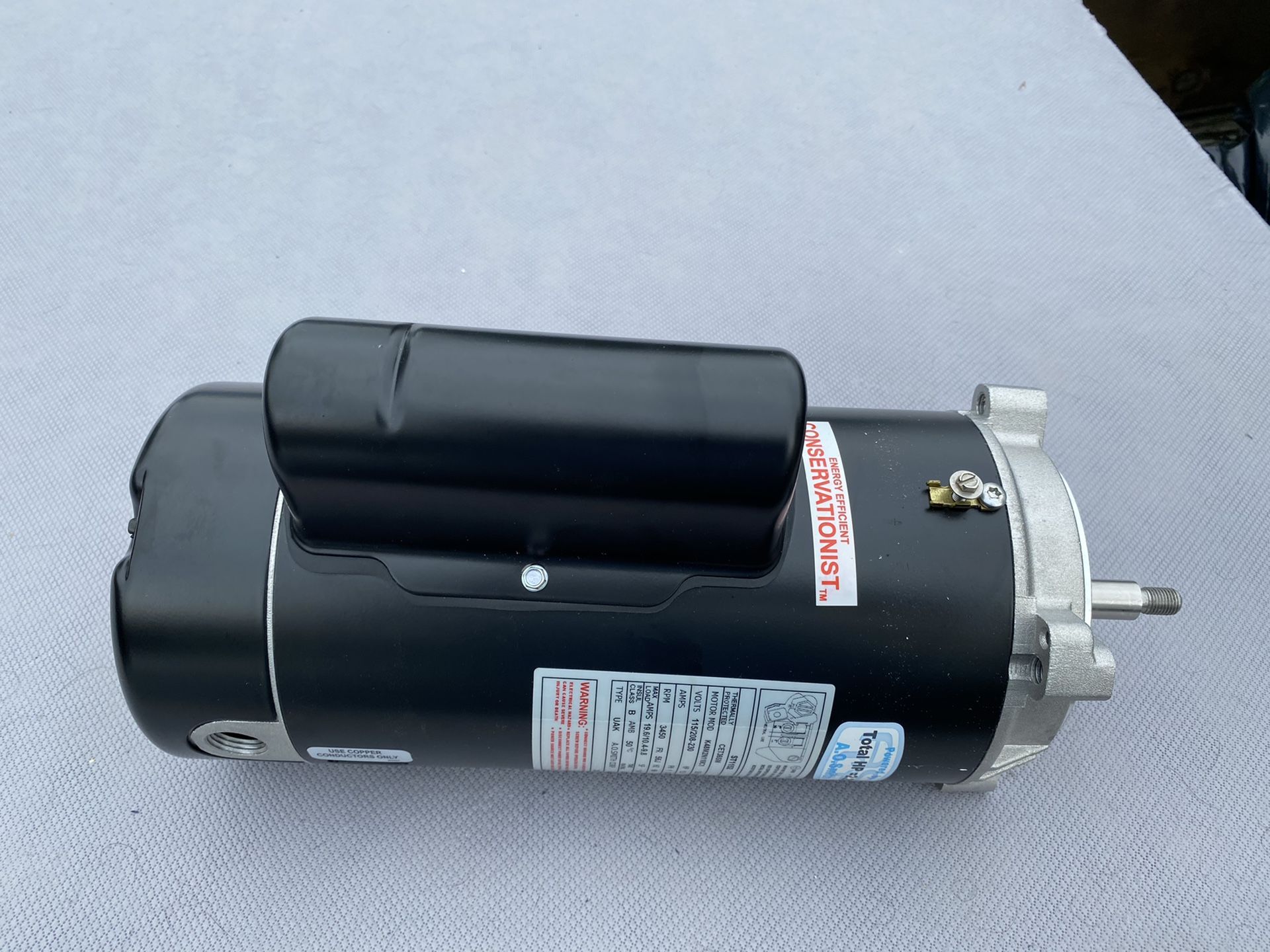 Pool pump motor. A O. Smith. 1.5hp. Brand new