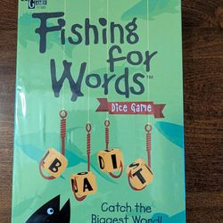 New Fishing for Words Dice Game by University Games