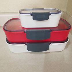 SET OF 3 PROGRESSIVE STORAGE CONTAINERS 