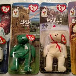 Ty Mc Donald's  Beanie Babies ( Please Look Up) All Four In Packaging
