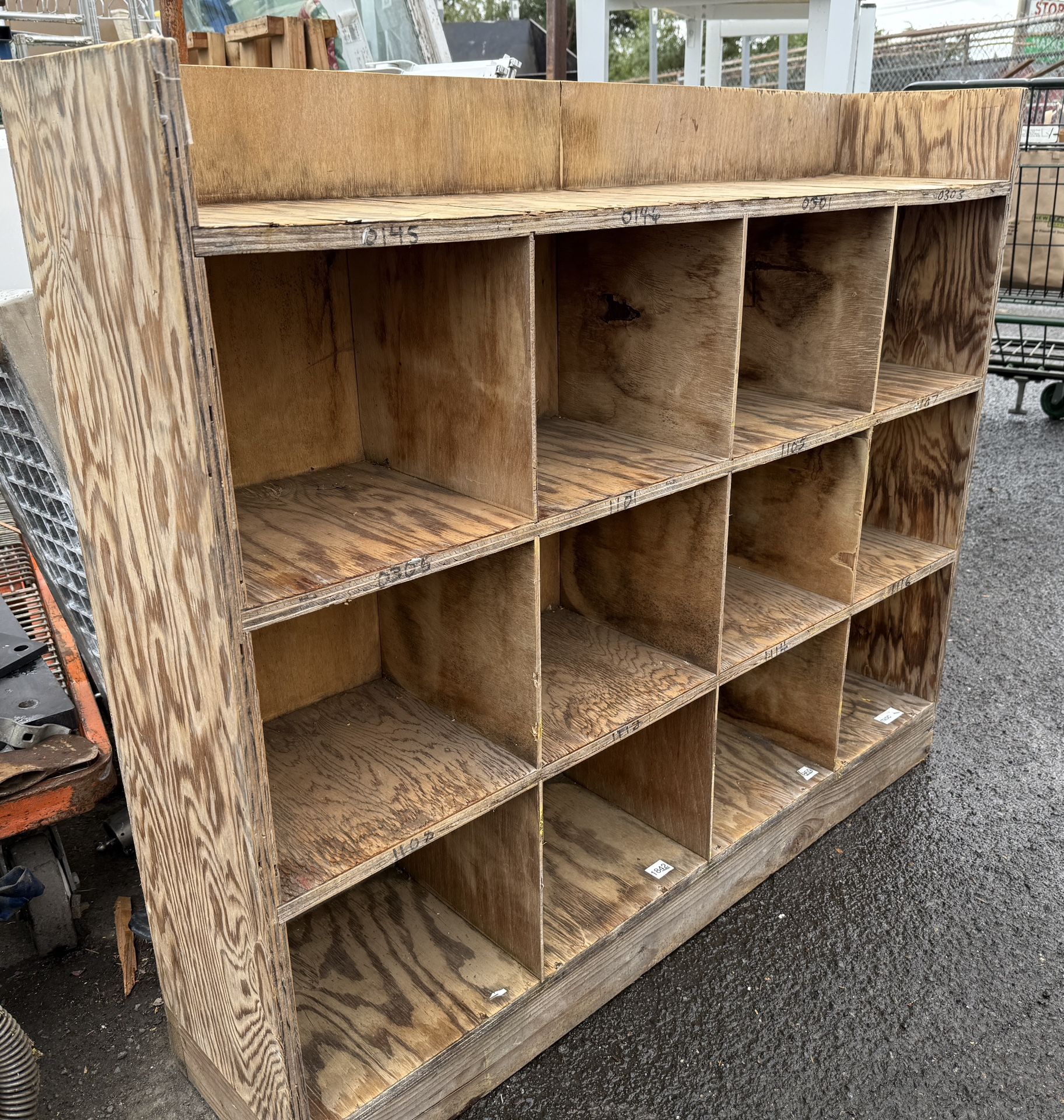 Plywood Pigeon Hole Unit