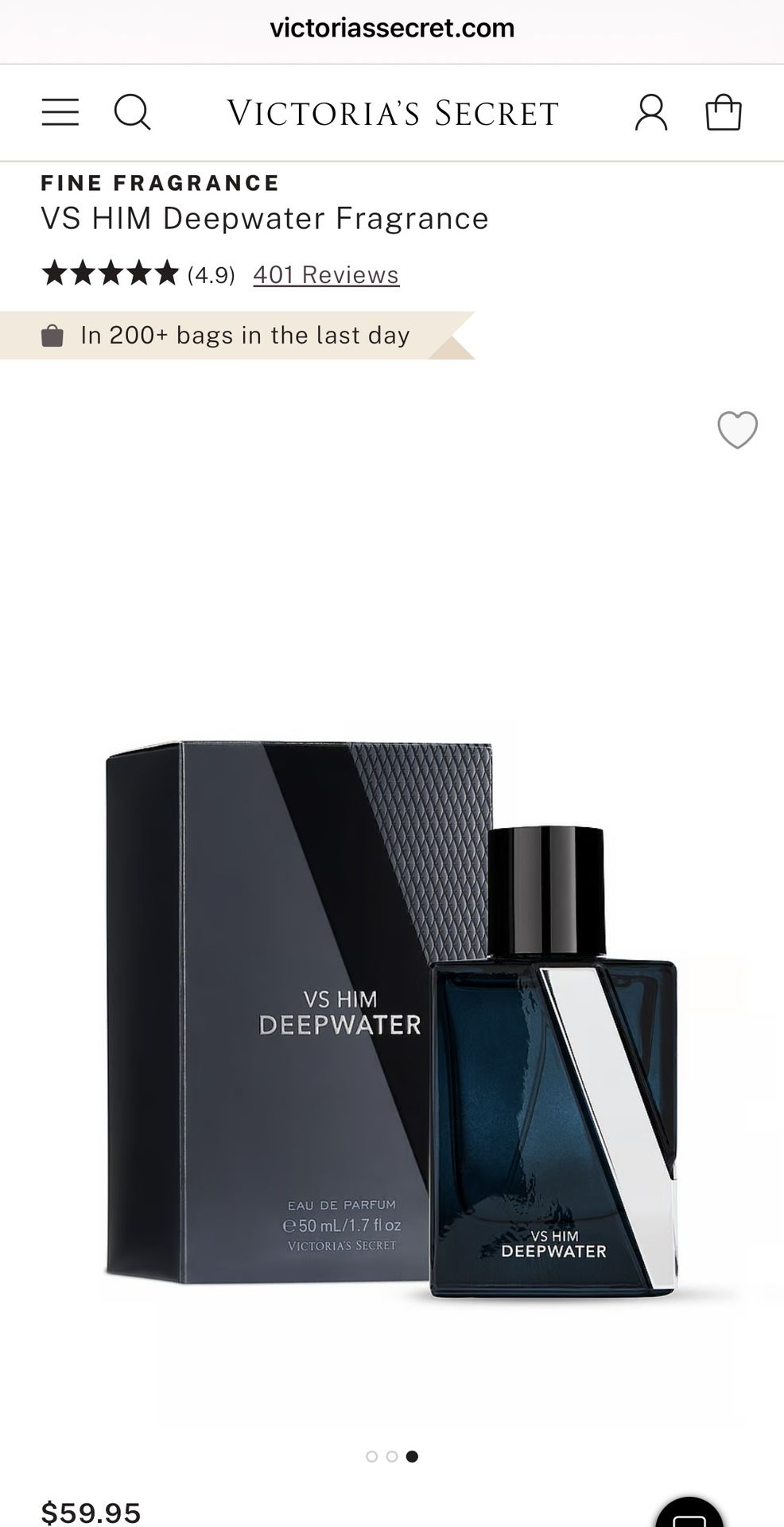 Victoria’s Secret Him Deepwater Perfume For Men