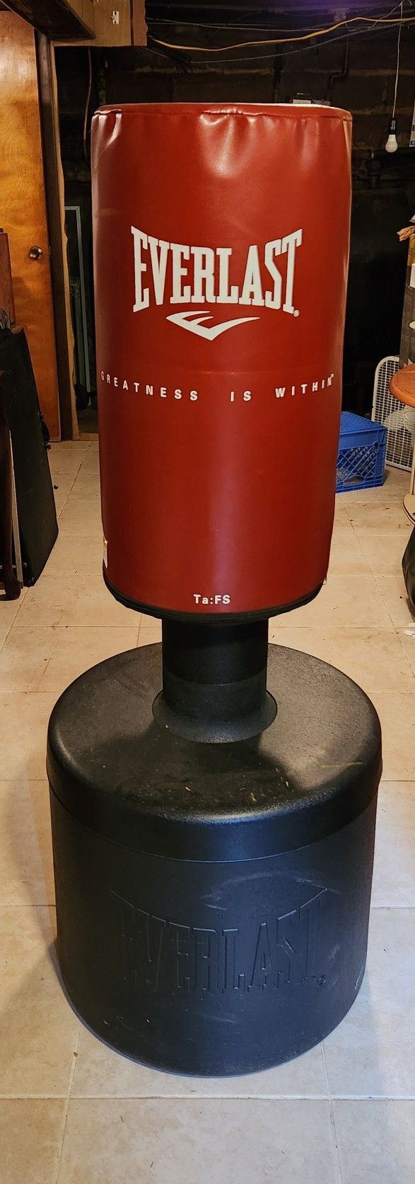 Everlast Standing Indoor Rounded Heavy Duty Fitness Training Punching Bag