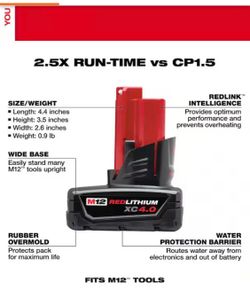 Milwaukee m12 4.0