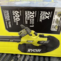 Ryobi 40v Leaf Vac Kit With Charger And 2 Batteries 