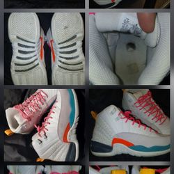 Air Jordan 12 Retro 'White Vapor Green - 6.5 Y /6.5 M /8 W  Used But Still In GREAT condition!