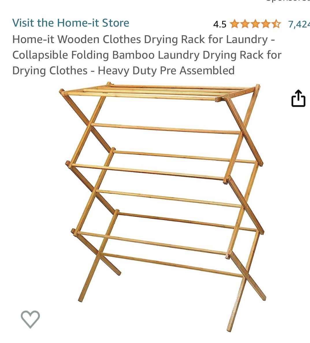 Wooden clothes dryer