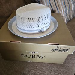 Mens Bailey Straw Fedora Size Lrge