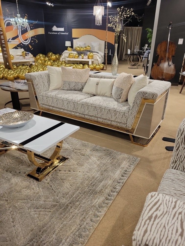 Glam Gold Animal Print...sofa