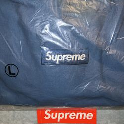 Supreme box logo hooded sweatshirt FW23 Blue