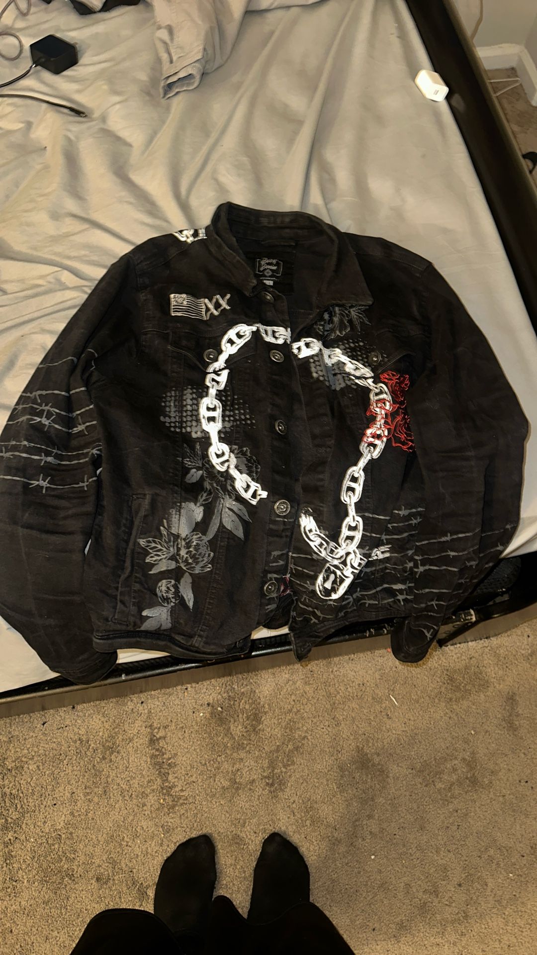 Custom Denim Winter Vest