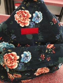 Dark green flower backpack