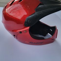 Kids Razor  Open Face Red  Helmet Medium 