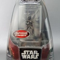Hasbro Star Wars Die Cast Boba Fett Titanium Limited Edition Vintage Finish