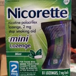 Unopened Nicorette 2 MG 81 Count 