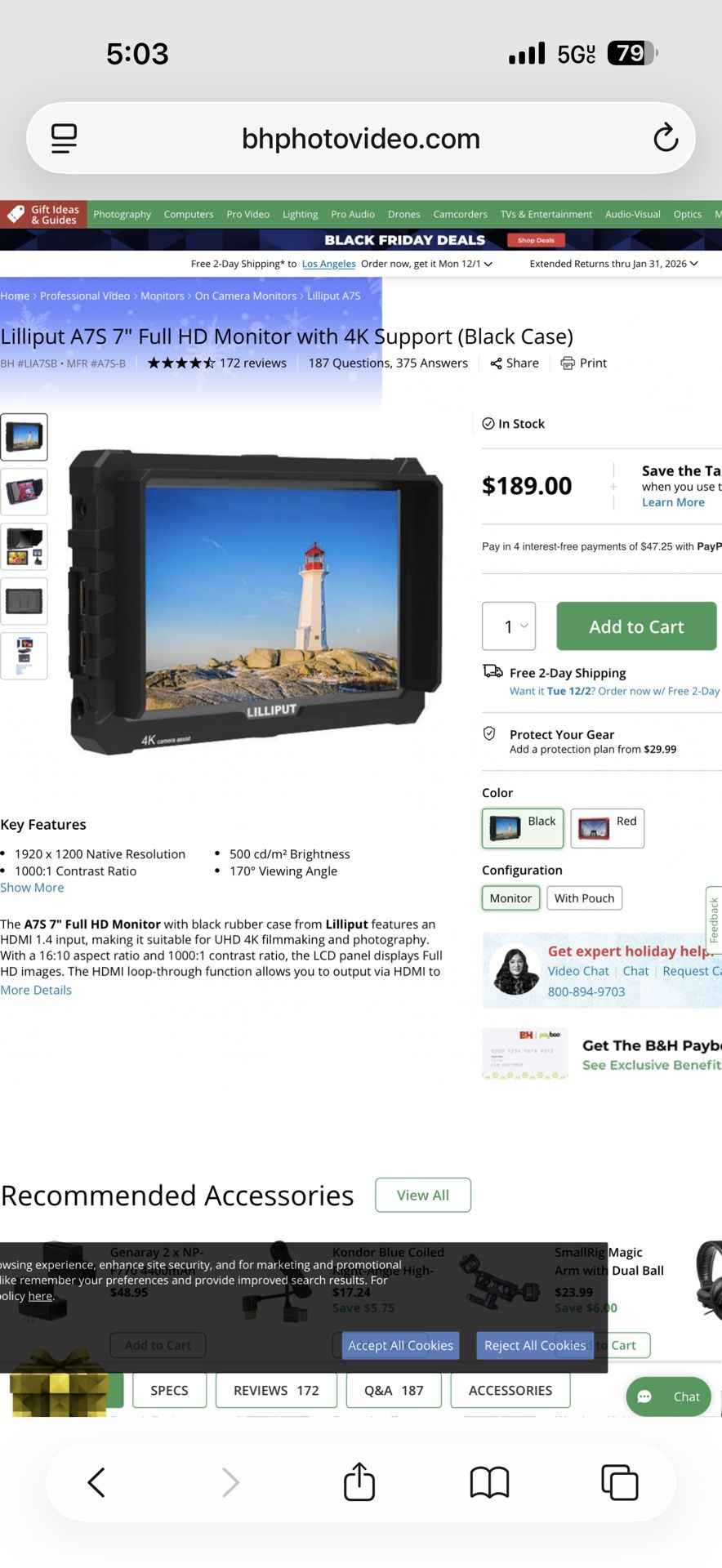 Videography Monitor For Sony