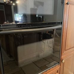 Black Kitchen aid Double Oven Convection Oven Microwave 