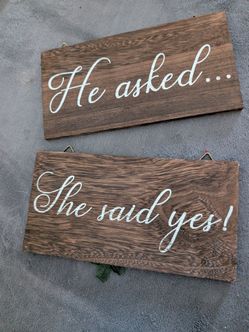 Engagement sign
