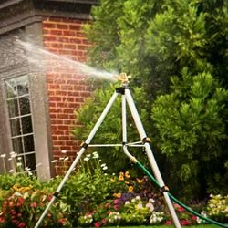 Deluxe metal Sprinkler with tripod