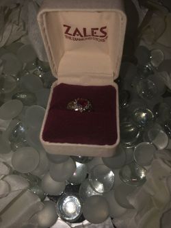 10k Ruby and Diamond Ring