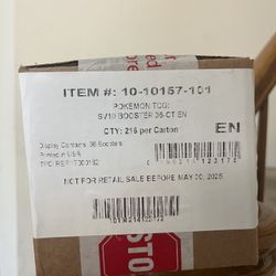 Pokemon Destined Rivals Booster Box Sealed Case
