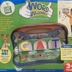 NEW Leap Frog Word Whammer Fridge Phonics Set 32 Magnetic Letters 325 Words Toy
