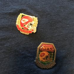 Vintage 1993 Kc & 49ers Pin 