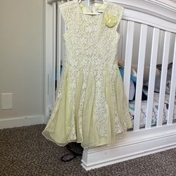 Girls Yellow Dress /vestido Amarillo De Niña 