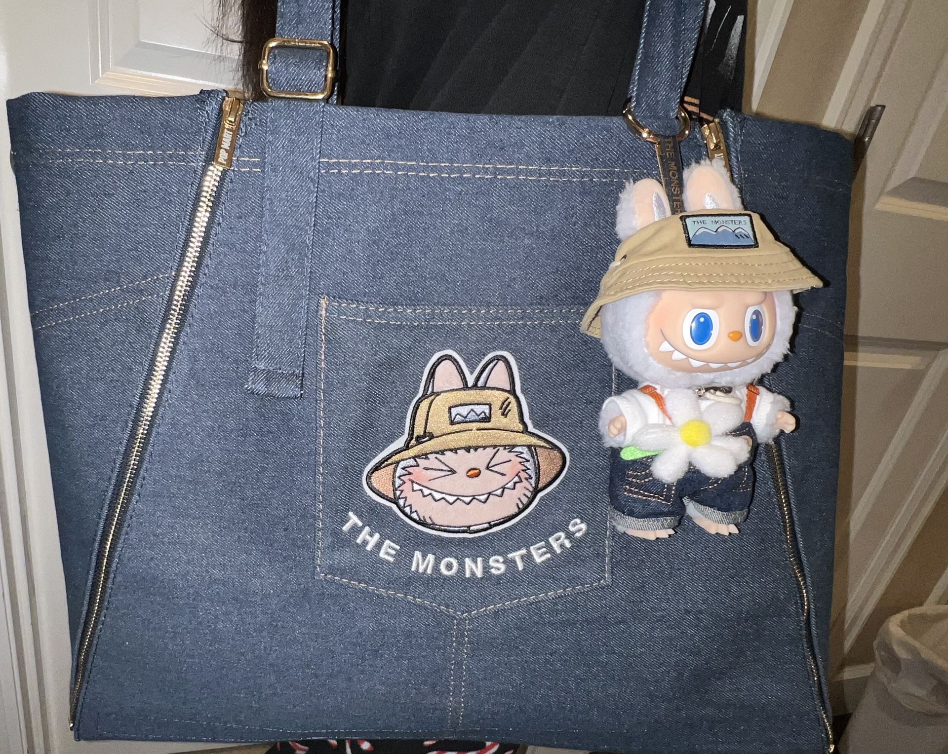 Fall In Wild The Monsters Denim Apron Bag