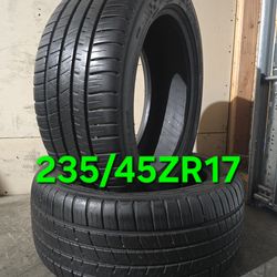 235/45/17 Tires All Season Michelin Pilot Sport A/S³ Pair of 2