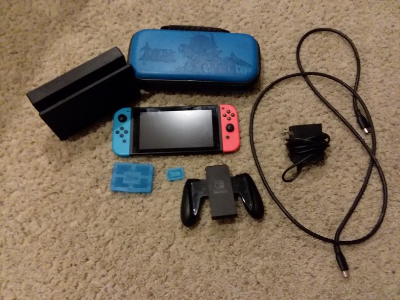 Nintendo Switch FULL SET All Cords/Pieces