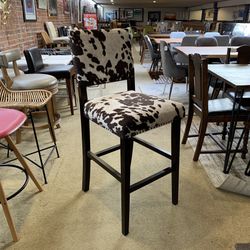 Cow Hide Barstool