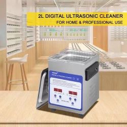 Digital Ultrasonic Cleaner 2L Ultrasonic Cleaning Machine 40kHz Sonic Cleaner Machine 316 & 304 Stainless Steel Ultrasonic Cleaner Machine with Heater
