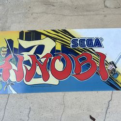 Sega shinobi Arcade marquee
