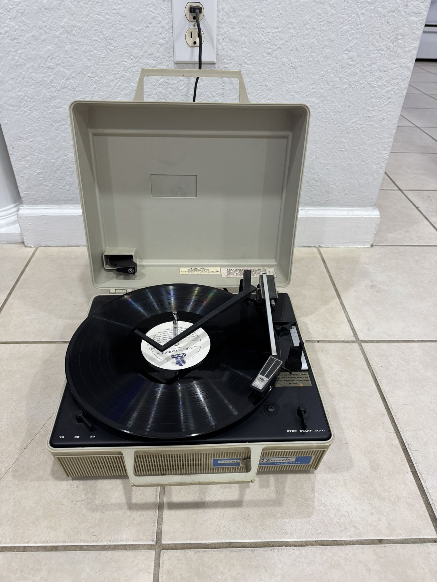 Emerson Automatic Record Player.  is working. 