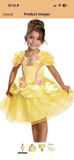 Lightly Used Belle Disney Princess Costume
