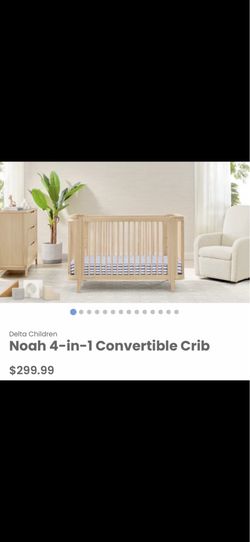 Crib/ Noah 4in1 Convertible crib/ baby/ toddler/ nursery/ furniture/ kids/ New/ bed