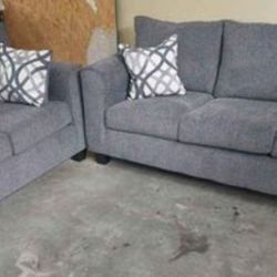 Brand new Artisanal Charcoal Grey Sofa/ Loveseat Sets