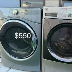 (Used normal wear) beautiful Kenmore Washer And Whirpool Dryer (1 Year Warranty)
