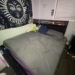 LIKE NEW - King Size Bed & Headboard 
