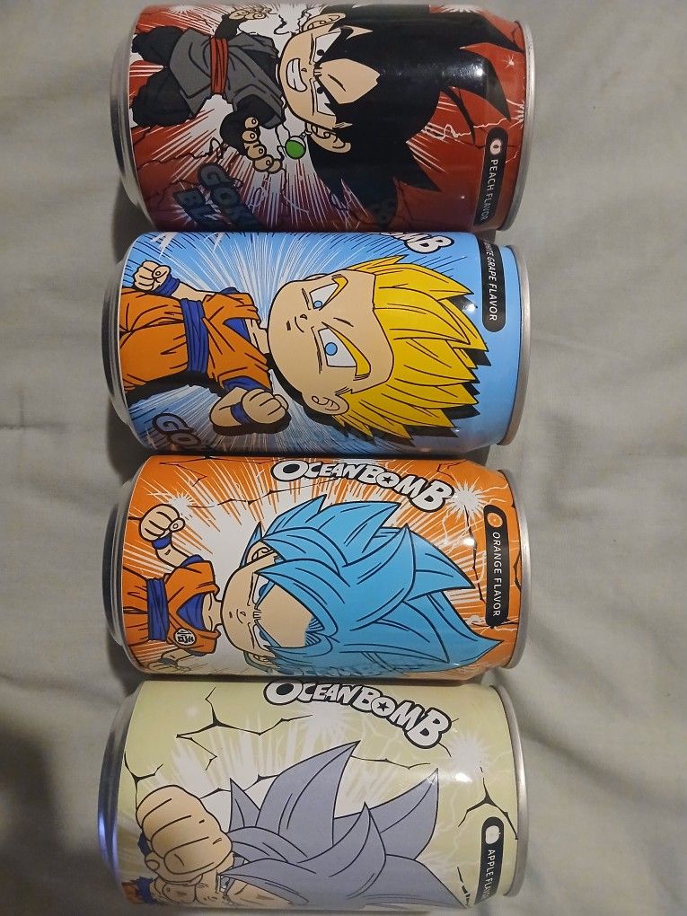 Dragon Ball Z Collection Of Soda Cans 😍