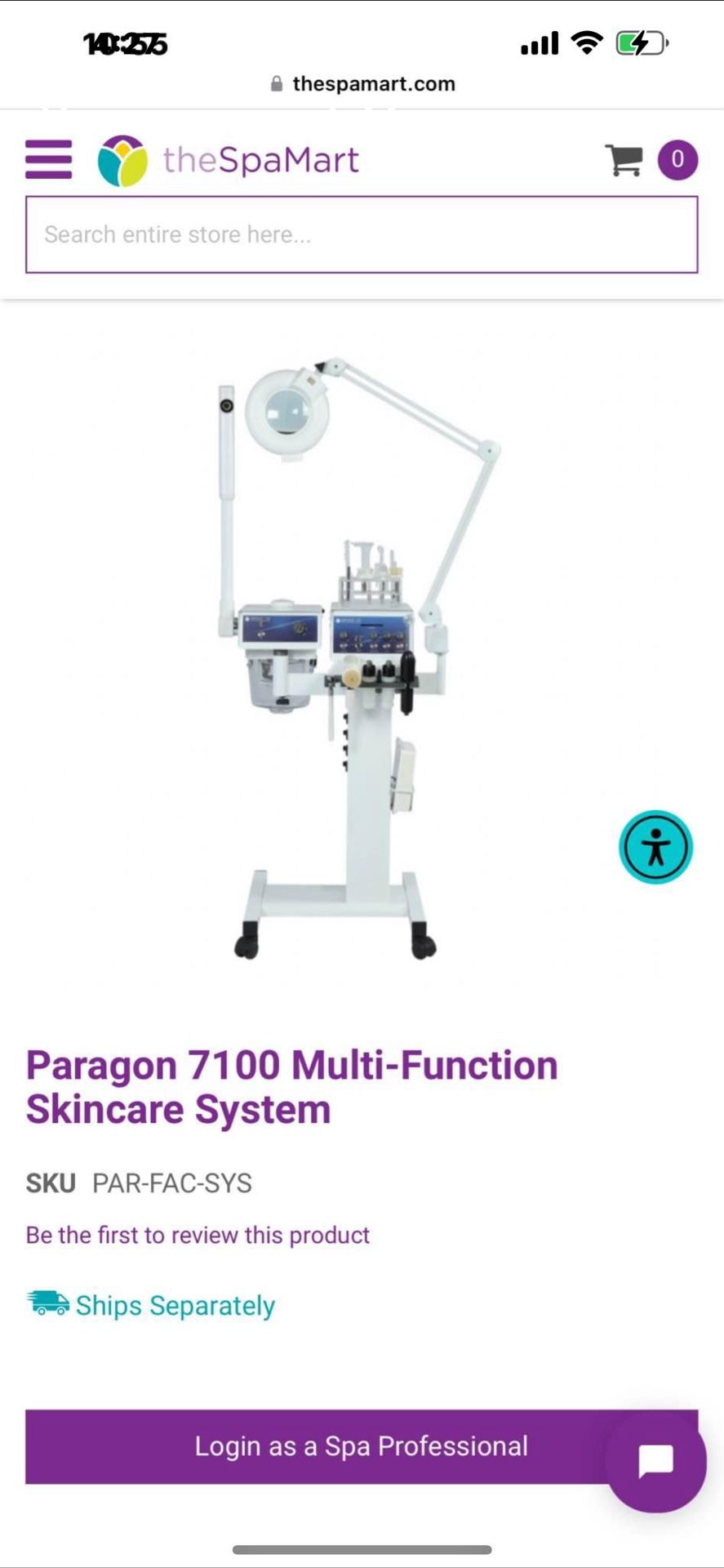 paragon 7100 multi function skin care system